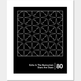 Echo & The Bunnymen - Minimalist Style Graphic Artwork Posters and Art